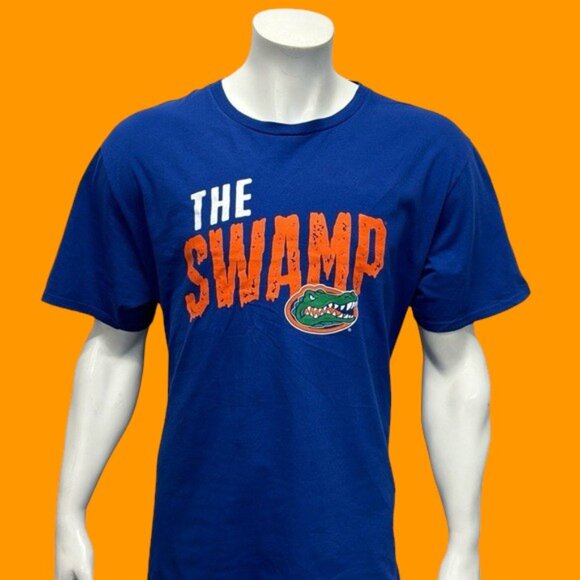 University of Florida Gators UF "The Swamp" Blue Orange Graphic T-Shirt XL - Picture 3 of 10